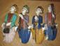 Preview: 4 Holz-Puppen, Musiker - Thailand - Mitte 20. Jahrhundert