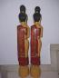 Preview: 2 typische Vertreterinnen ihres Landes, Holz-Figuren - Thailand -