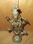 Preview: Messing-Figur, Göttin Laksmi - Indien - Mitte 20. Jahrhundert