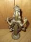 Preview: Messing-Figur, Göttin Laksmi - Indien - Mitte 20. Jahrhundert
