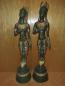 Preview: 2 Tempeltänzerinnen, Bronze-Figuren - Thailand - Mitte 20. Jahrhundert
