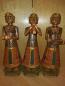 Preview: 3 Musikerinnen, Holz-Figuren - Indien - Anfang 20. Jahrhundert