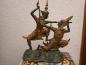 Preview: Bronze-Figur, Hanuman und Rama  - Thailand - 20, Jahrhundert