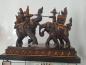 Preview: Kriegselefanten, Holz-Figur - Thailand - 2. Hälfte 19. Jahrhundert