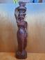 Preview: Holz-Figur, Junge Frau mit Schale  - Bali - 20. Jahrhundert