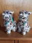Preview: Ein Paar Porzellan-Tempelhüter, Foo-Hunde - China -