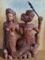 Preview: Holzfigur Nang-Ngueak (Meerjungfrau) und Hanuman - Thailand - Mitte 20. Jahrhundert