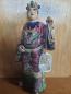 Preview: Alte Keramik-Figur mit Vogelkäfig, entstammt einer Theaterszene - China -
