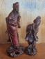 Preview: 2 Asiatische Figuren, Holz-Schnitzerei  - China - Mitte 20. Jahrhundert