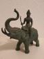 Preview: Bronze-Figur, Lord Indra auf Elefant  - Thailand - Anfang 20. Jahrhundert