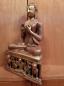 Preview: Buddha-Figur, Messing + Kupfer - Indien - Mitte 20. Jahrhundert