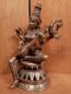 Preview: Messing-Figur, Göttin Sarasvati  - Indien - 21. Jahrhundert