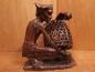 Preview: Holz-Figur, Geflügelzüchter  - Bali - Mitte 20. Jahrhundert
