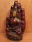 Preview: Bronze-Figur, Hand Buddhas  - Indien - Mitte 20. Jahrhundert
