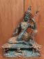 Preview: Bronze-Figur, Tempelmusiker auf Sockel  - Thailand - Mitte 20. Jahrhundert