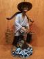 Preview: Porzellan-Figur, Landarbeiter mit Körben  - China - 20. Jahrhundert