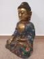Preview: Buddha-Bronze, Cloisonné  - China - Mitte 20. Jahrhundert