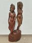 Mobile Preview: Holz-Figur, 2 junge Mädchen nach dem Bade  - Bali - Mitte 20. Jahrhundert