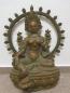Preview: Bronze-Figur, Grüne Tara Shyama  - Nepal - Mitte 20. Jahrhundert