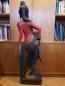 Preview: Holz-Figur, (102cm) Festtracht  - Thailand - 20. Jahrhundert