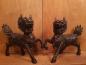 Preview: 2 Bronze-Figuren, Qilin  - China - Mitte 20. Jahrhundert