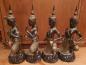 Preview: 4 Bronze-Figuren, Apsara Orchester  - Thailand - Mitte 20. Jahrhundert