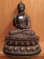 Preview: Buddha-Figur, Bronze  - Indien - 2. Hälfte 20. Jahrhundert
