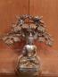 Preview: Bronze-Figur, Buddha unter Baum  - Indien - 21. Jahrhundert