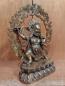 Preview: Bronze-Figur, Gottheit Mahakala  - Tibet - Mitte 20. Jahrhundert