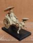 Preview: Bakelit-Figur, Rikscha-Fahrer  - Japan - Mitte 20. Jahrhundert