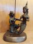 Preview: Bronze-Figur, Hanuman mit Meerjungfrau Nangnguag - Thailand - 20. Jahrhundert