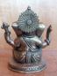 Preview: Messing-Figur, Kl. Ganesha  - Indien - Mitte 20. Jahrhundert