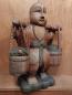 Preview: Holz-Figur, Junge mit zwei Eimern  - Asien - 20. Jahrhundert