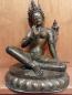 Preview: Bronze-Figur, GrüneTara  - Nepal - Mitte 20. Jahrhundert