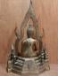 Preview: Bronze-Figur, Buddha im Feuerkranz  - Thailand - 2 Hälfte 20. Jahrhundert