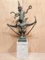 Preview: Bronze-Figur, Vishnu mit Garuda  - Thailand -  Mitte 20. Jahrhundert