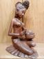 Preview: Holz-Figur, Mädchen mit Obstschale  - Bali - Mitte 20. Jahrhundert