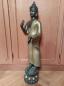Preview: Bronze-Figur, Buddha (85cm) - Indien - Mitte 20. Jahrhundert
