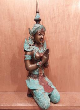 Bronze-Figur, (57cm) Teppanom  - Thailand - 20. Jahrhundert