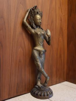 Bronze-Figur, Chittamani Tara - Indien -
