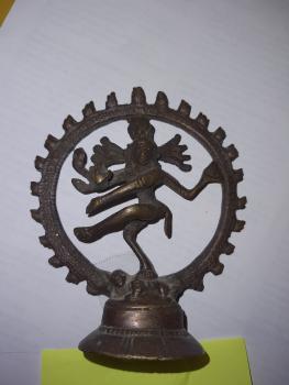 Shiva Nataraja, Bronze-Figur - Indien - Anfang 20. Jahrhundert