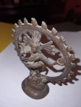 Shiva Nataraja, Bronze-Figur - Indien - Anfang 20. Jahrhundert