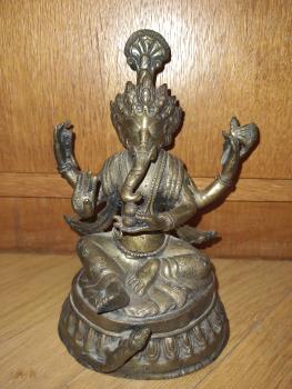 Bronze-Figur, Ganesha - Indien - 1. Hälfte 20. Jahrhundert