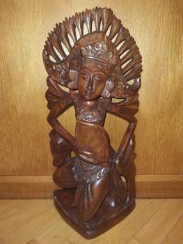 Göttin, Holz-Figur - Bali - 1. Hälfte 20. Jahrhundert