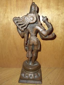 Bronze-Figur, Ardhanarishvara - Indien - Mitte 20. Jahrhundert