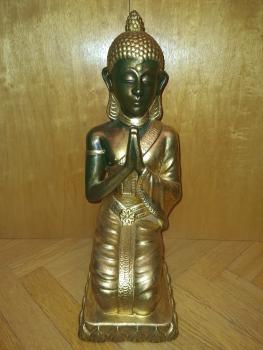 Buddha, Bronze-Figur - Thailand - Mitte 20. Jahrhundert