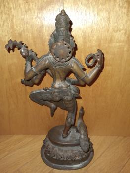 Bronze-Figur, Sarasvati - Indien - 2. Hälfte 19. Jahrhundert