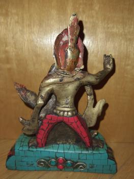 Mahakala Gottheit, Bronze-Figur - Tibet - Anfang 20. Jahrhundert