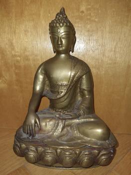 Buddha, Messing-Figur - China - 2. Hälfte 20. Jahrhundert