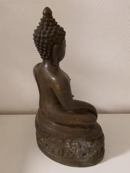 Buddha-Figur, Bronze -Thailand - Anfang 20. Jahrhundert